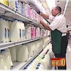 Milk Prices Increase - an image of news coverage regardings that milk prices are going up