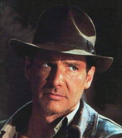 Harrison Ford  - Harrison Ford (born July 13, 1942) is an Academy Award-nominated American actor. He is best known for his performances as the tough, wisecracking space pilot Han Solo in the Star Wars film series, and the adventurous archaeologist/action hero in the Indiana Jones film series. Ford has also been the star of many high-grossing hits Hollywood blockbusters such as Air Force One and The Fugitive, which have distanced him from his famous Star Wars and Indiana Jones roles. At one point Ford had roles in the top five box-office hits of all time, though his role in 1982's E.T. the Extra-Terrestrial (as Elliot's school principal) was deleted from the final cut of the film. Five of his films have been inducted into the National Film Registry. As of May 2007, the combined domestic box office grosses of Ford's films total approximately US$3.10 billion,[1] with worldwide grosses approaching the US$6 billion mark, making Ford the number-three all-time domestic box-office star behind Eddie Murphy and Tom Hanks. He was ranked #1 in Empire magazine's 'The Top 100 Movie Stars of All Time' list.