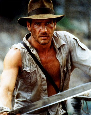 Harrison Ford - Harrison Ford (born July 13, 1942) is an Academy Award-nominated American actor. He is best known for his performances as the tough, wisecracking space pilot Han Solo in the Star Wars film series, and the adventurous archaeologist/action hero in the Indiana Jones film series. Ford has also been the star of many high-grossing hits Hollywood blockbusters such as Air Force One and The Fugitive, which have distanced him from his famous Star Wars and Indiana Jones roles. At one point Ford had roles in the top five box-office hits of all time, though his role in 1982's E.T. the Extra-Terrestrial (as Elliot's school principal) was deleted from the final cut of the film. Five of his films have been inducted into the National Film Registry. As of May 2007, the combined domestic box office grosses of Ford's films total approximately US$3.10 billion,[1] with worldwide grosses approaching the US$6 billion mark, making Ford the number-three all-time domestic box-office star behind Eddie Murphy and Tom Hanks. He was ranked #1 in Empire magazine's 'The Top 100 Movie Stars of All Time' list.