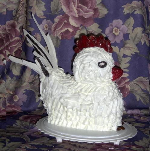 Rooster Birthday Cake  - Cake I made and decorated for my mother's 92nd birthday last November. She collects roosters, so this was special for her.