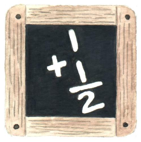 Math Problem - This chalkboard contains a simple math problem....many people seem to have great difficulty with mathematics....