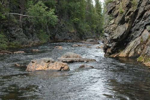 After the falls - the canyon after the falls