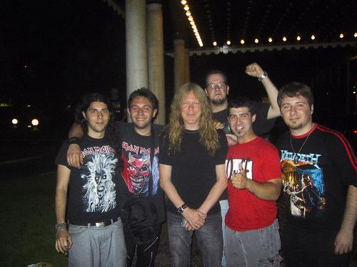 Me And Janick Gers (Iron Maiden Guitar Player) - Me And Janick Gers (Iron Maiden Guitar Player), after the concert at Olympic Stadium at Rome on 20th June with Motorhead , Machine Head, Mastodon, Sadist.