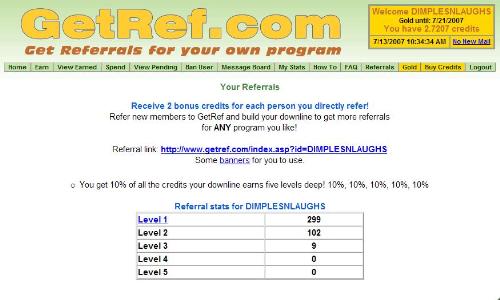 almost at 300! - My getref stats up to date