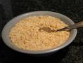 oatmeal - A bowl of oatmeal.