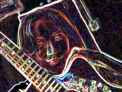 me and my guitar - i used the simple edit command in adobe cs, i forgot what it was