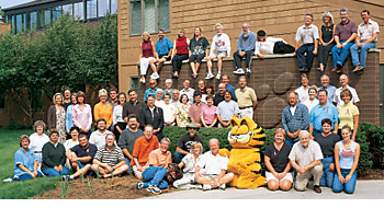 Paws, Inc. - 'Paws employs 57 artists, writers, and licensing business executives.' ( http://pressroom.garfield.com/paws/index.html )