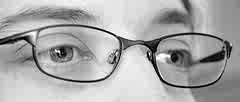 going blind - this guy is slowly going blind.  He knows what causing it but he won't stop