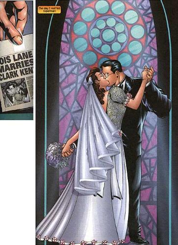 The Wedding Of Clark Kent And Lois Lane - At last they are wed.Clark Kent married Miss Lois Lane