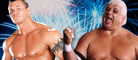 Orton vs Rhodes... - The Great American Bash match... Texas Bull Match....