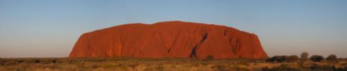 Uluru or Ayers Rock in Australia - A beautiful picture of the rock formation called Uluru or Ayers Rock in Australia.