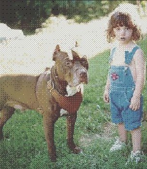 Pitbull - And a child?