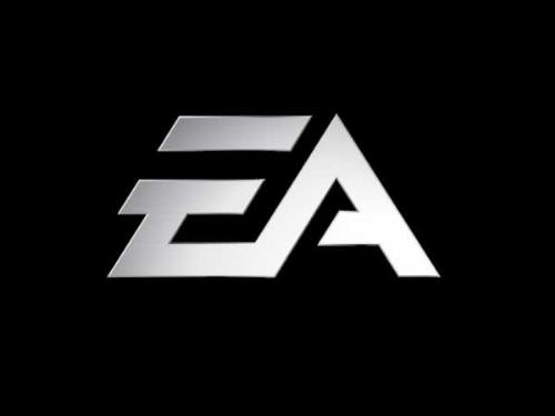 ea - ea company logo..............they create 3d sports games for playstation and othe consoles also
