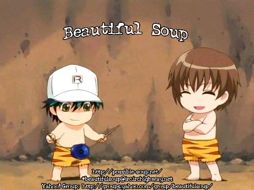 ryoma-chan and fuji-chan - ryoma and fuji in one of the zany episodes of tenipuri. kawaii!!!