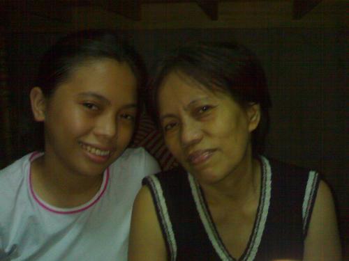 me and my mother - this picture was taken last mother's day as my tribute to her,, cute, right??