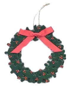 Puzzel wreath - Great kids project. Puzzel wreath - Great kids project.