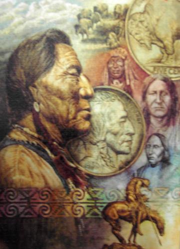 Four Fathers - This is a puzzle I completed. It is a photo of Native American Four Fathers.