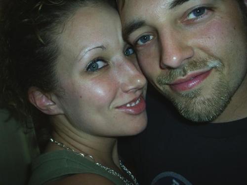 Mark and I - My finacee and I getting a pic in the middle of a hug..aawwwe...how sweet:)