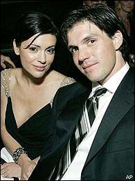 Alyssa Milano and Barry Zito - Actress Alyssa Milano and Major League Baseball pitcher Barry Zito