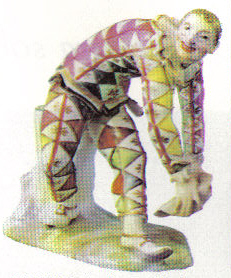 Harlequin, by J. F. Bottger - Porcelain of Meissen, XVIIIth century