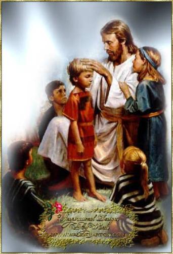 Jesus Blesses the Children - Jesus blessing the Children