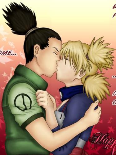Shikamaru and Temari kissing - A picture of Shikamaru and Temari kissing