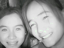 ading and my sistah!!! - This picture was taken in the internet caffee!!!! hehehehe..God bless!!!