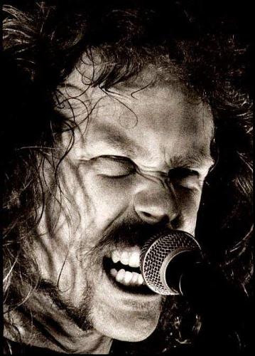James Hetfield - Old photograph of james Hetfield, lead singer in Metallica.