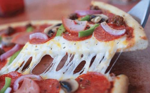 Food - This Pizza is delicious! You should definitely make some. The pepperoni's and onion make it wonderful.