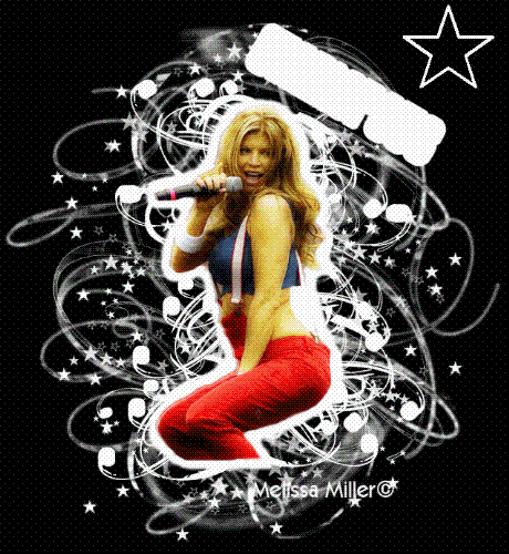 Fergie of the Black Eyed Peas - This is my Fergie graphic, made with Paint Shop Pro 9.