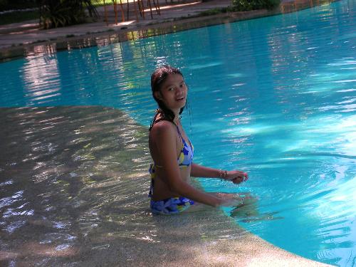 Swimming time! - Maribago blue water