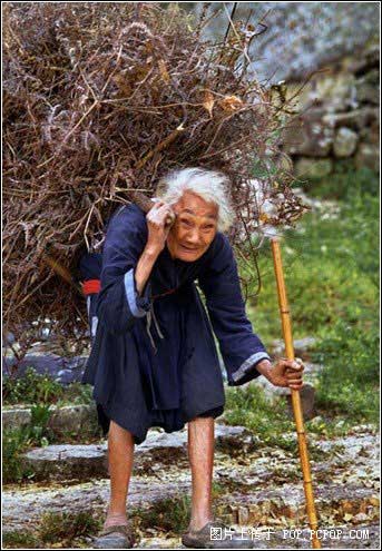 an old labourer - life is so hard for this old lady