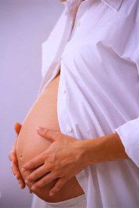 Pregnant Woman - A big pregnant belly!