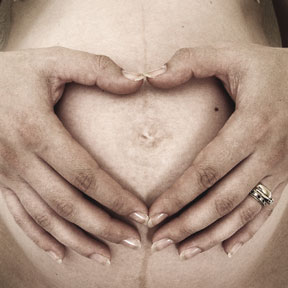 Pregnant Baby Heart - How darling is this pic?