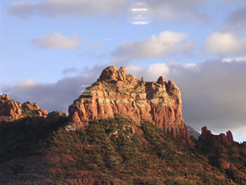 UFO, is it real? - This photo was taken on February 20, 2007 in Sedona, Arizona. It was 4:48pm .