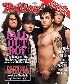 Fall out boy - Fall out boy on the cover of the rolling stones