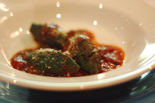 strozzapreti - a rolled, towel shaped pasta commonly known as priest stranglers