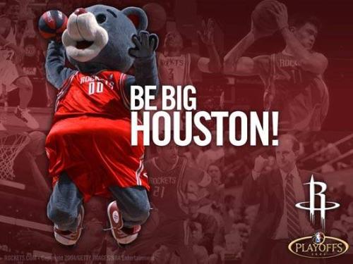 be big! houston! - The mascots of houston rocket.Since bursting onto the scene in 1995,the rocket bear: CLUTCH.