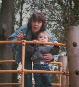 Mum - My mother, Mandy McFall, and me when I was a kid