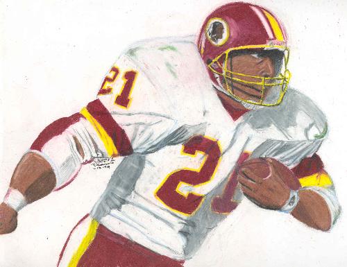 ernest byner - ernest byner drawing by freq1cy