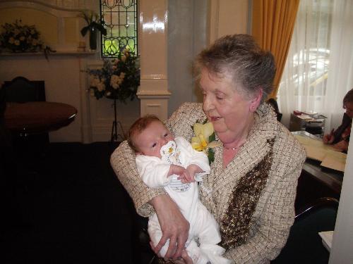 my mum - my mum with my youngest grandson