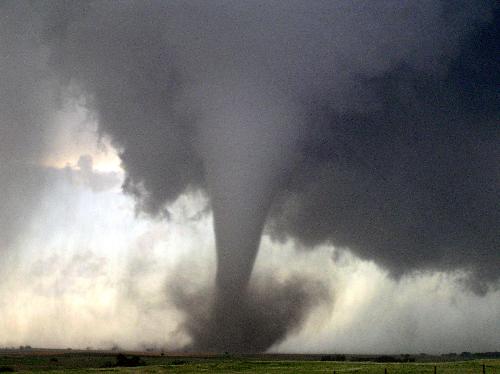 Tornado - A tornado destroying anything and everything in its path.