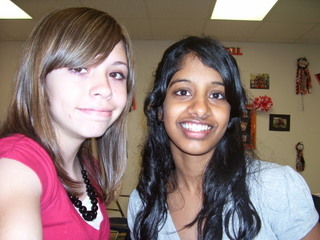my friend and me - This is the last week of school and my friend decided to take a quick pic.