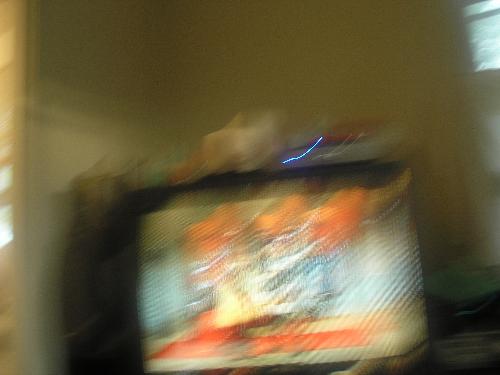 blue streak - a picture my 5-year old took while he was playing with my camera
