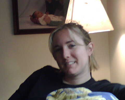 My wife, just relaxin - nothin new here, she's just laying around