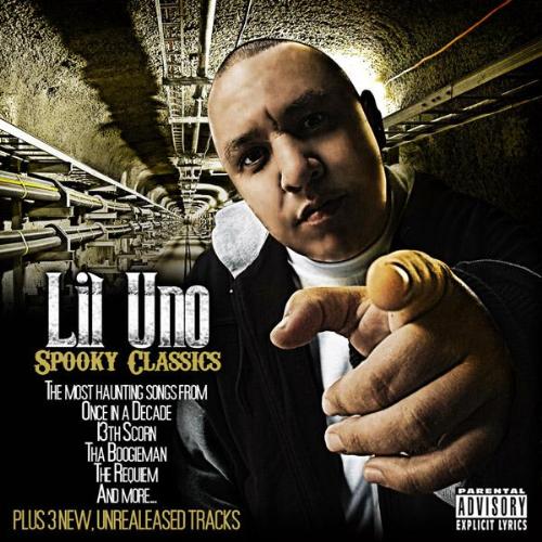 lil uno - spooky classics - lil uno, album cover for 'spooky classics'.