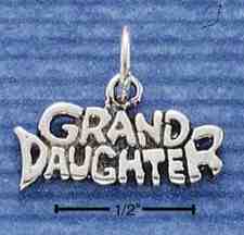 granddaughter - a necklace that says granddaughter