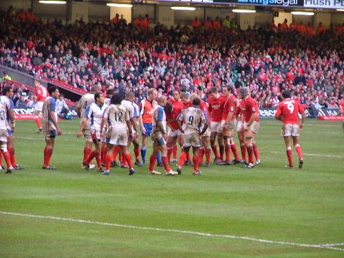 My country Wales playing rugby - You cant beat going to Cardiff to watch the best country in the world play rugby, WALES!!!!!!!