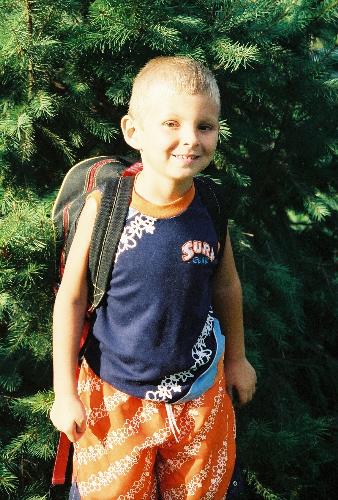 First day of First Grade -  I love this pic! Here's the tree again!