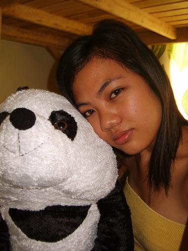 my panda - i just love to hug my panda :)